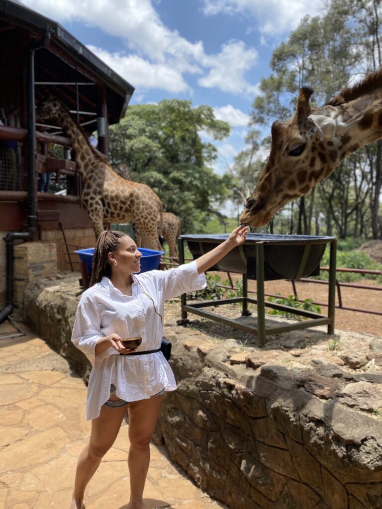 Photo of Lauren Hill in Kenya.